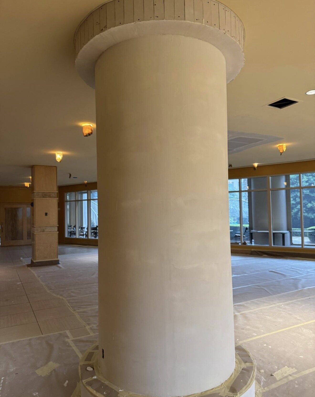 Hospitality common area renovation in progress
