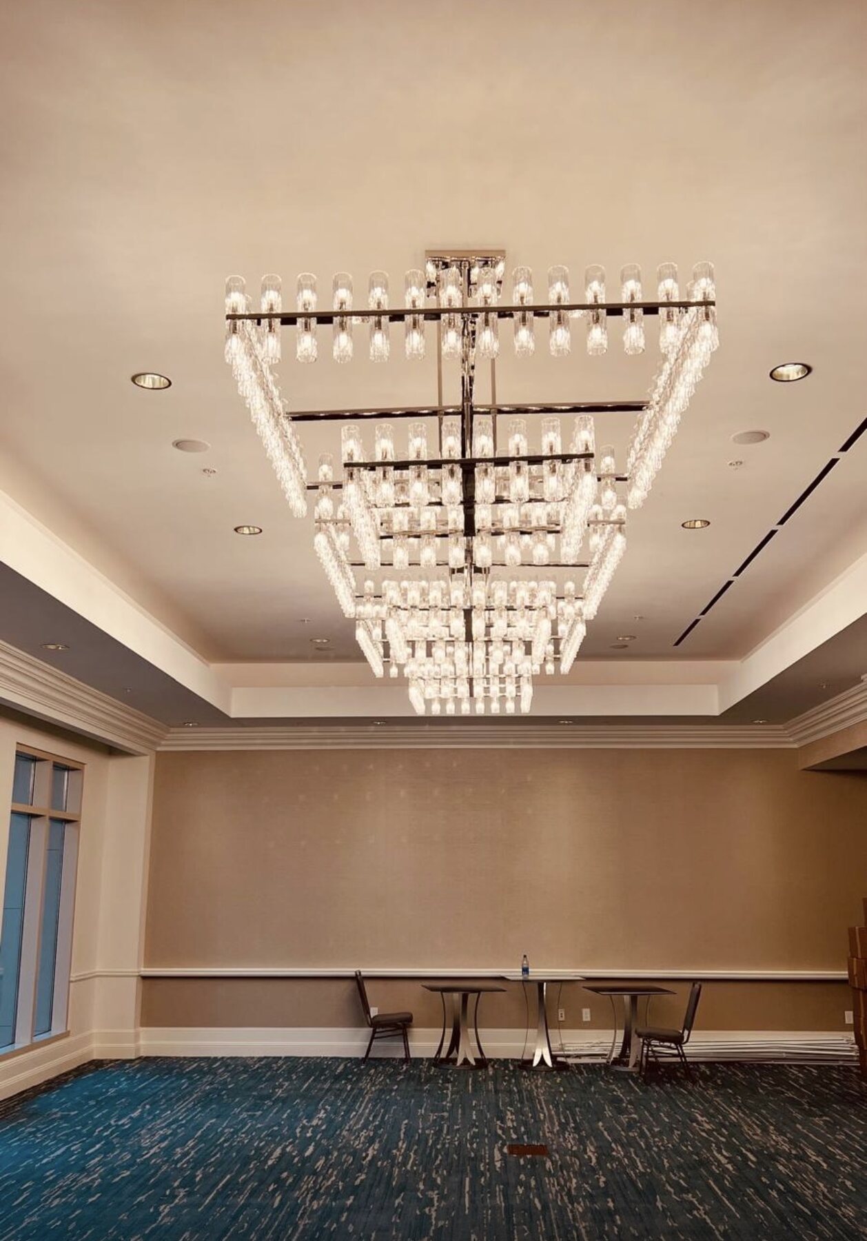 Renovated hotel meeting room