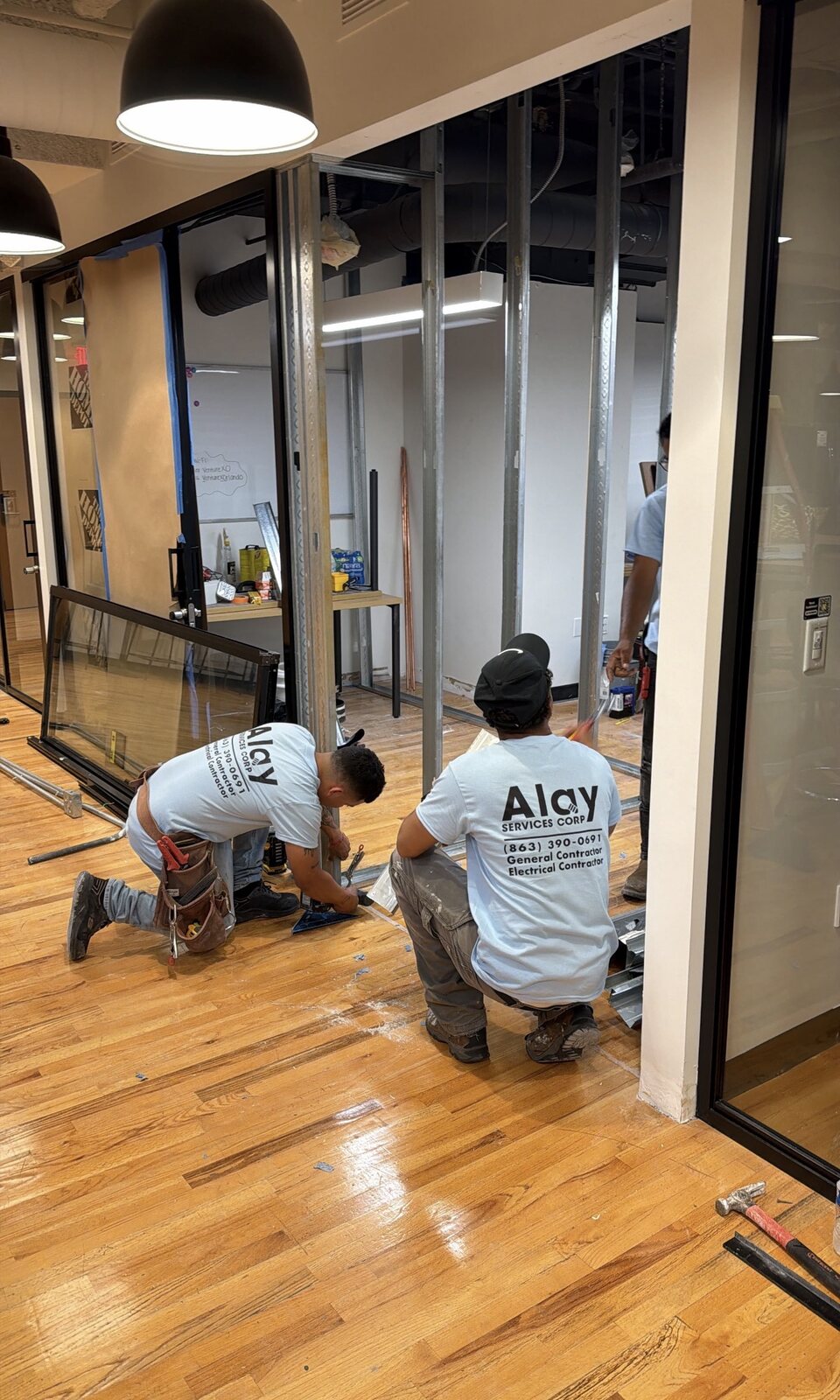 ALAY team completing an interior renovation