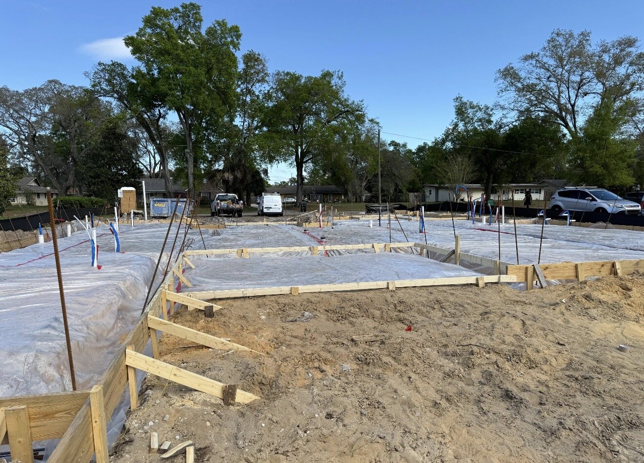 Slab preparation for new construction