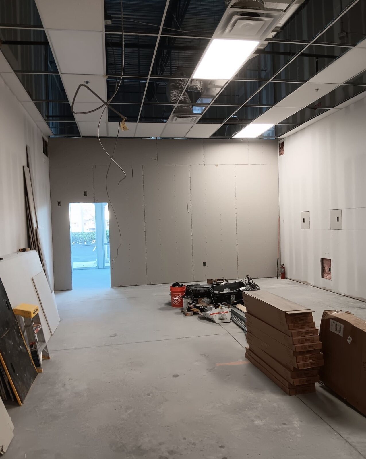 Commercial drywall build-out